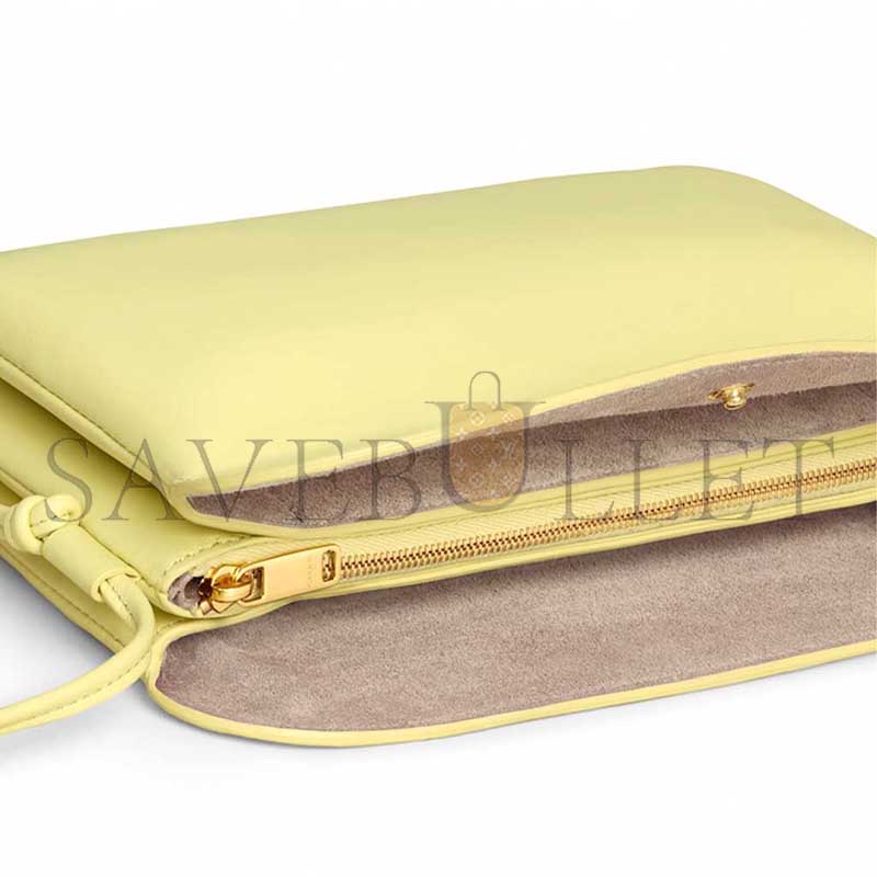 CELINE TRIO FLAP IN SMOOTH LAMBSKIN 10P862O86.11CU (22.5*13*3.5cm)
